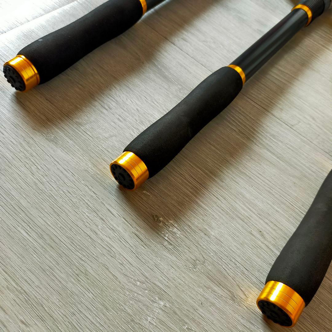 遠投竿　投げ竿 リール付き　３セット　3.6m 投げ釣リ 遠投釣り　遠投カゴ　青