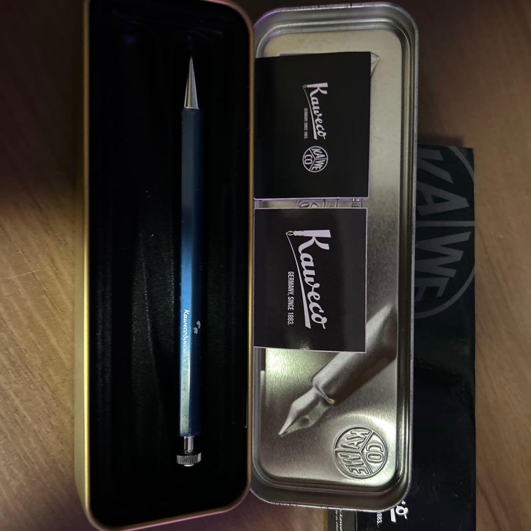 Kaweco 青 シャープペンシル ケース付き
