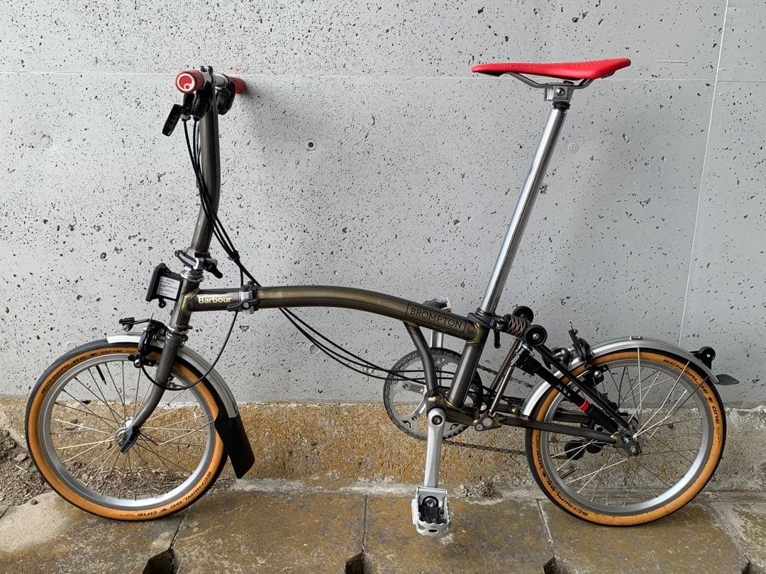 ■Brompton S6L Raw-Lacquer Barbour カスタム■