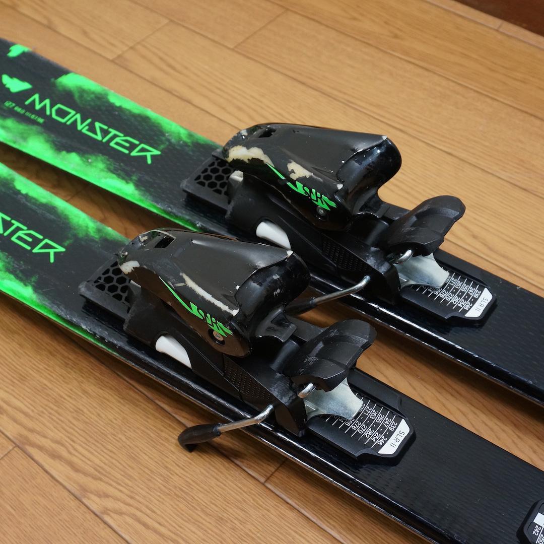 メンテ済 127cm 靴23cm HEAD カービングスキーセット (130