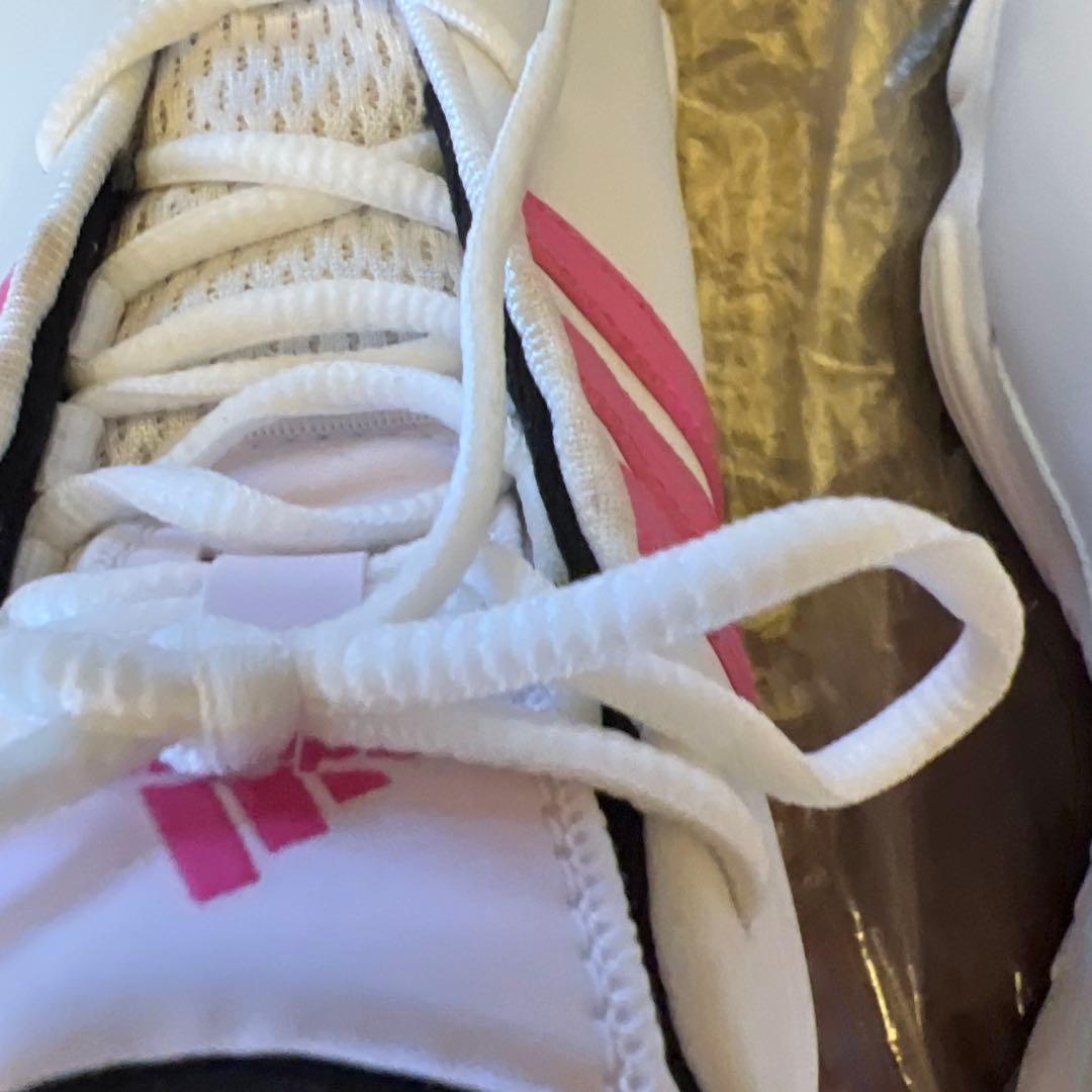 adidas ゴルフシューズ ホワイト/ピンク