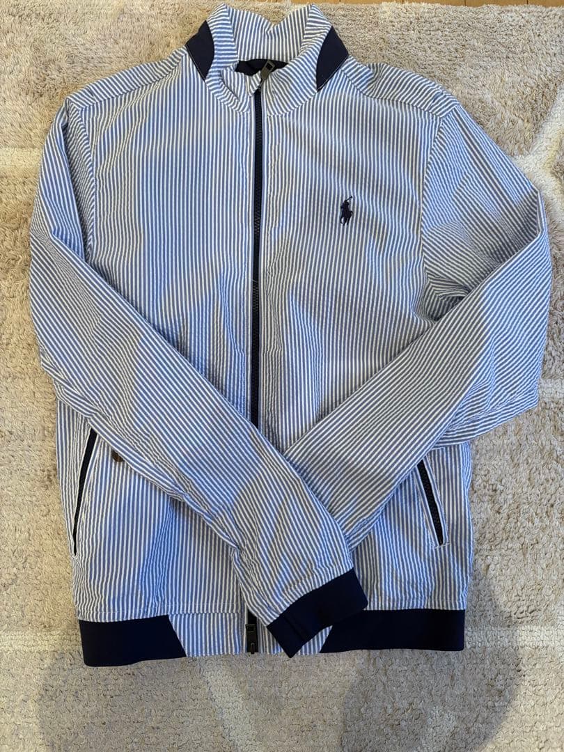 ポロゴルフRALPH LAUREN シアサッカージャケットブルゾンストライプ