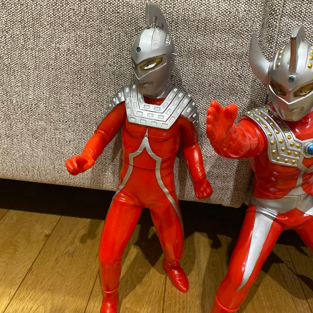 ウルトラマンエース　タロウ　セブン　ビックサイズ　ソフビ
