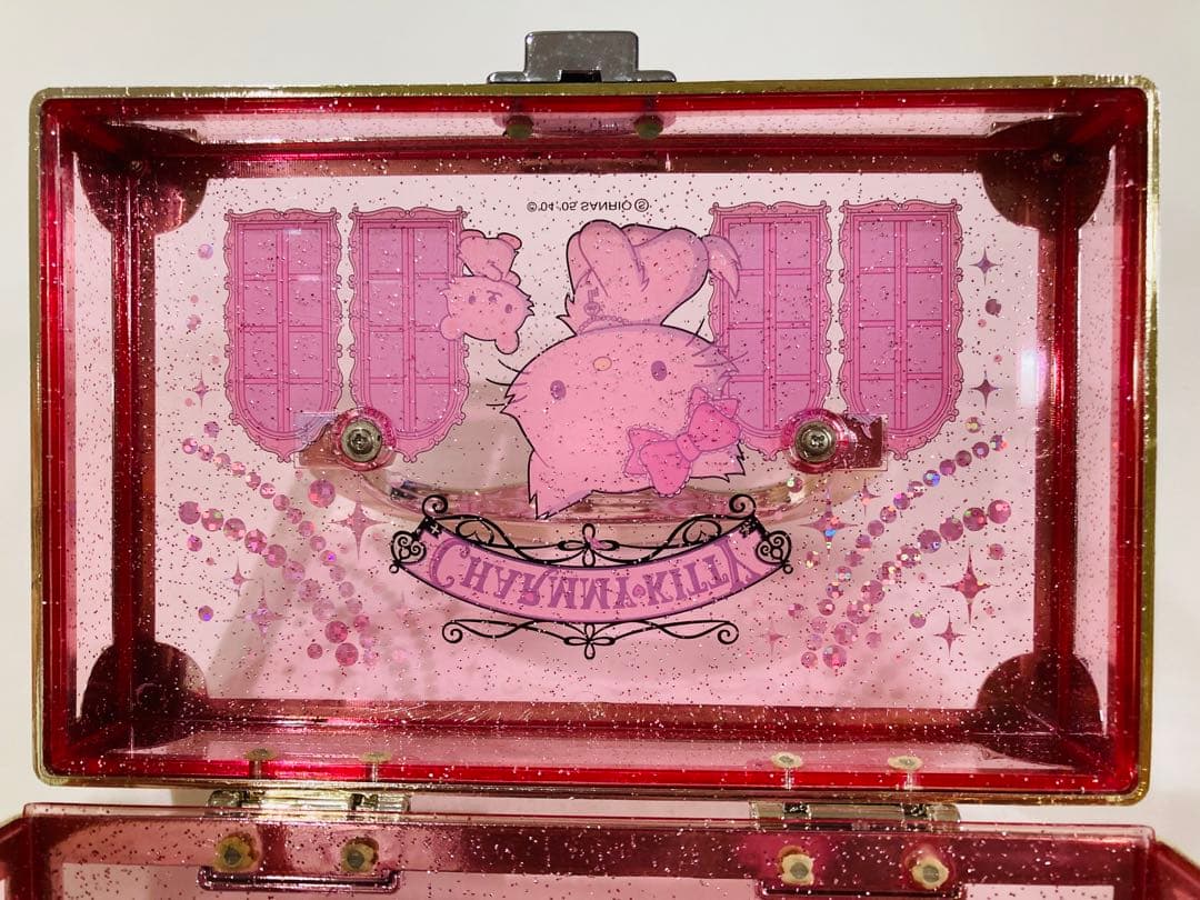 【美品】チャーミーキティ ✨️レア✨️ バニティケース 2005 レア ピンク ラメ