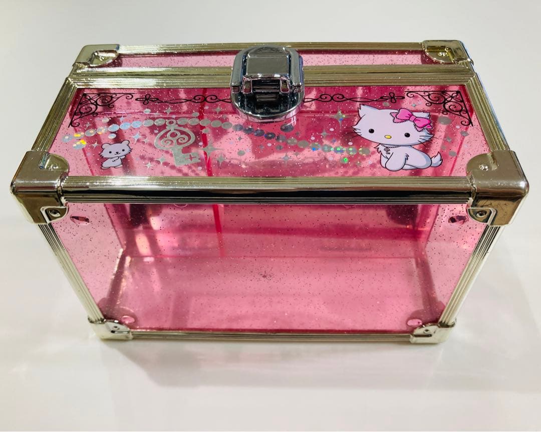 【美品】チャーミーキティ ✨️レア✨️ バニティケース 2005 レア ピンク ラメ