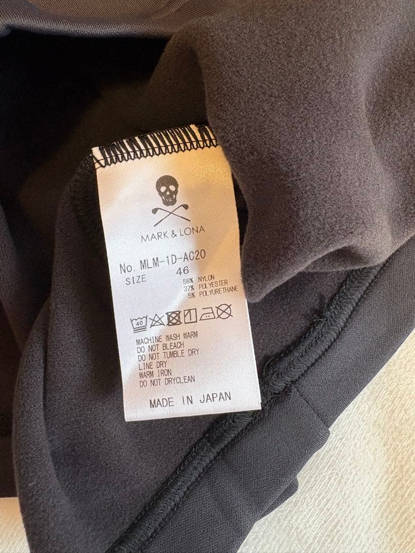 美品　マークアンドロナ　ゴルフシャツ ブラック　サイズ46(Mサイズ相当)