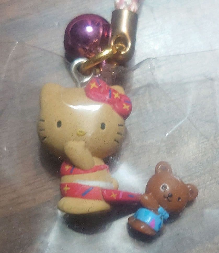 激レア☆夏限定☆日焼けキティ・夏休み海バージョン・根付け ストラップ☆2002