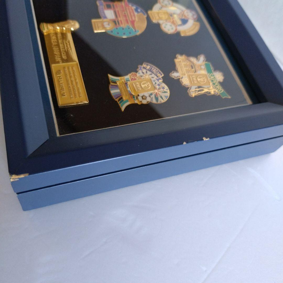 2002サッカーワールドカップピンバッジ新品未使用2点と新品キズありの1点