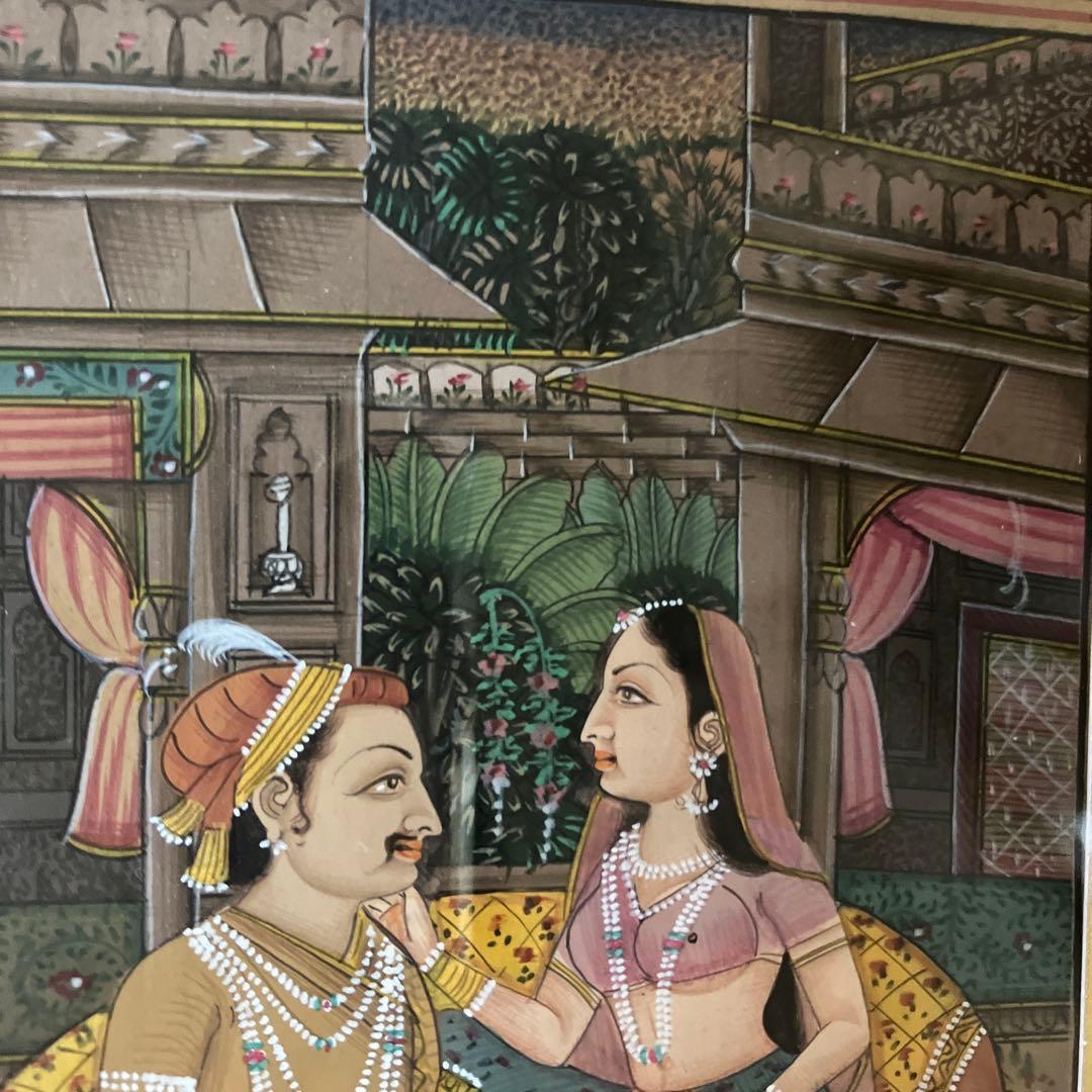 インド　ミニアチュール　細密画