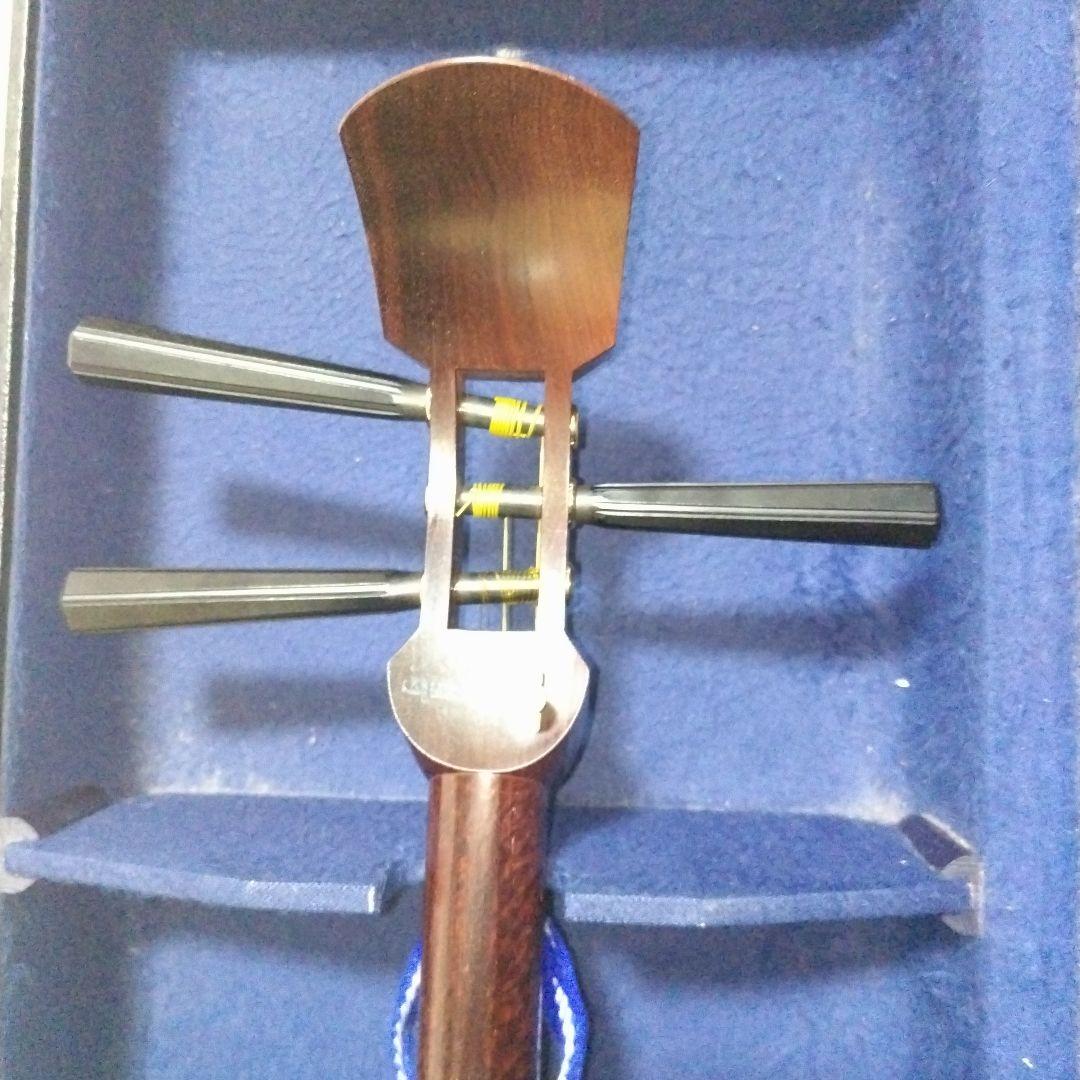 三味線 中棹 東さわり有り　短棹　破れ無し　ハードケース付き