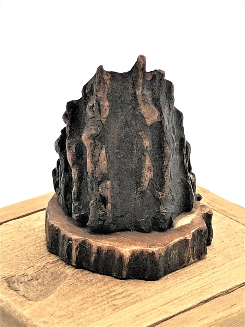 【 鹿角造 厨子入水瓶観音 】　携行仏　豆観音　桐箱付き