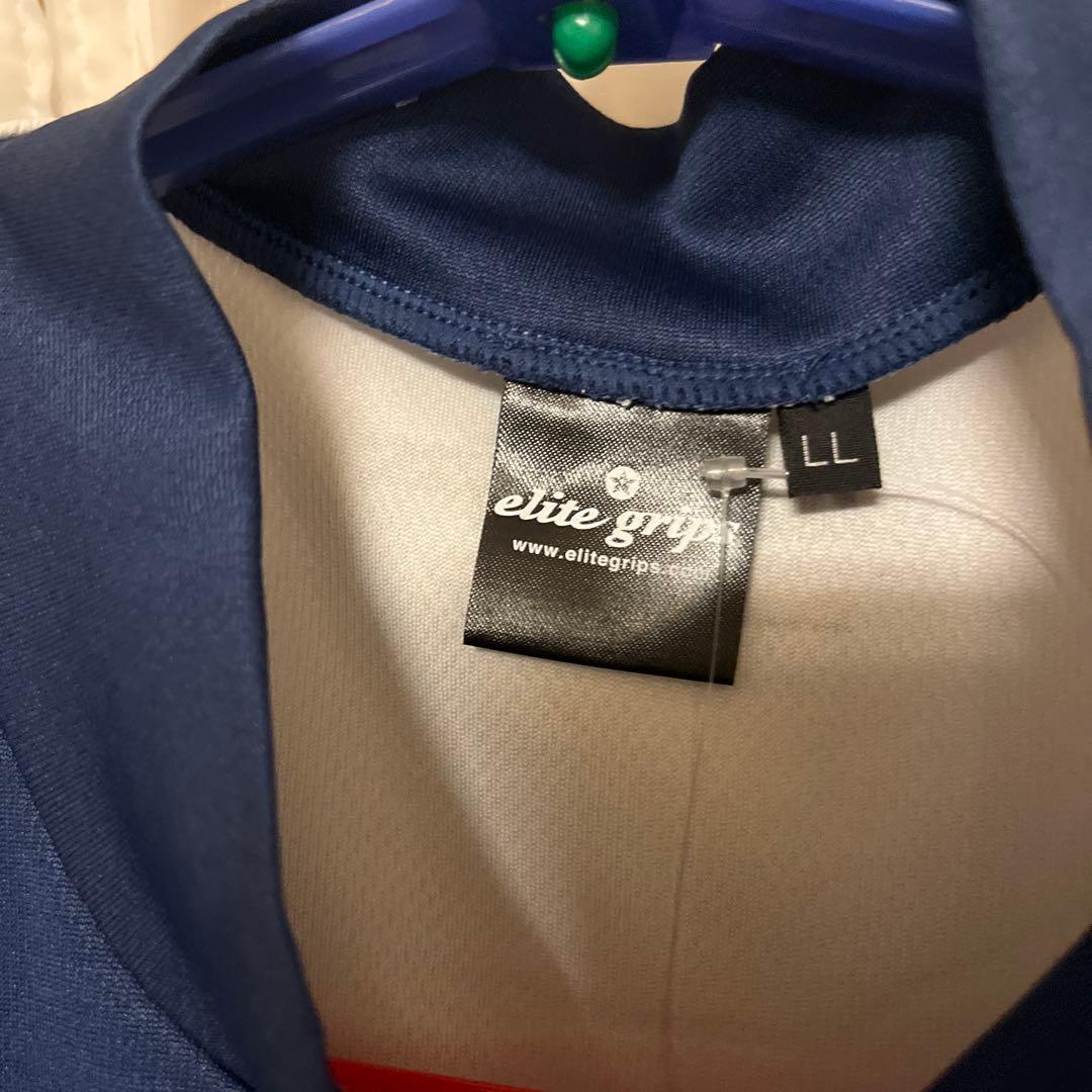 elite grips ネイビーモックネックシャツ LL 未使用