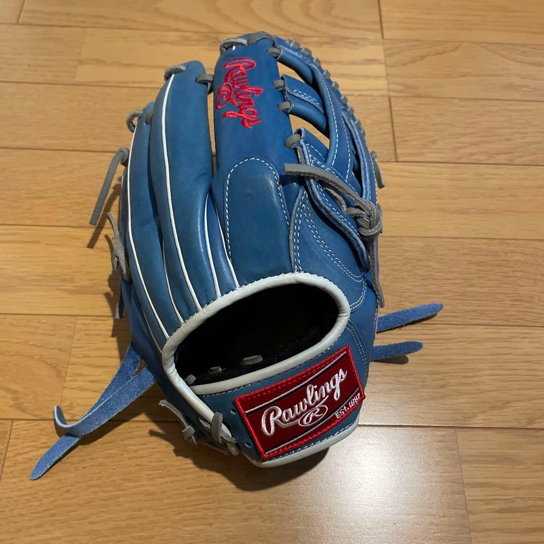Rawlings LA Dodgers 軟式グローブ 青