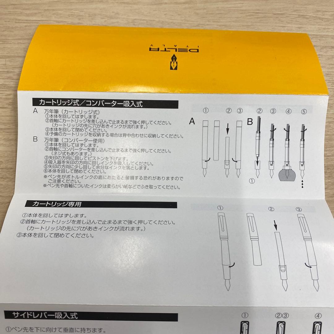 【未使用】DELTA Vintage-collection Pink 万年筆