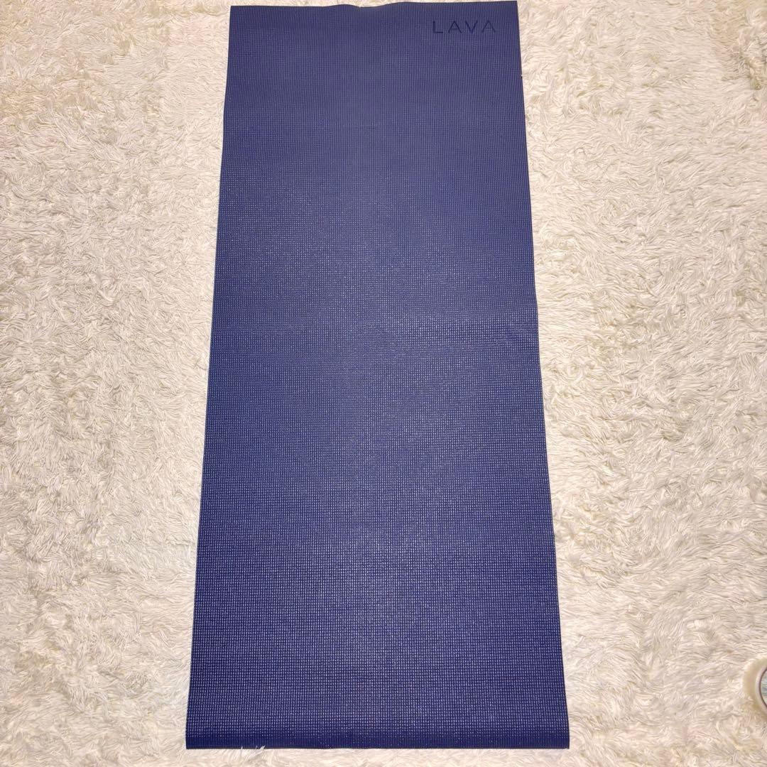 【美品】LAVA ヨガマット 2枚セット ピンク ネイビー 3mm ホットヨガ