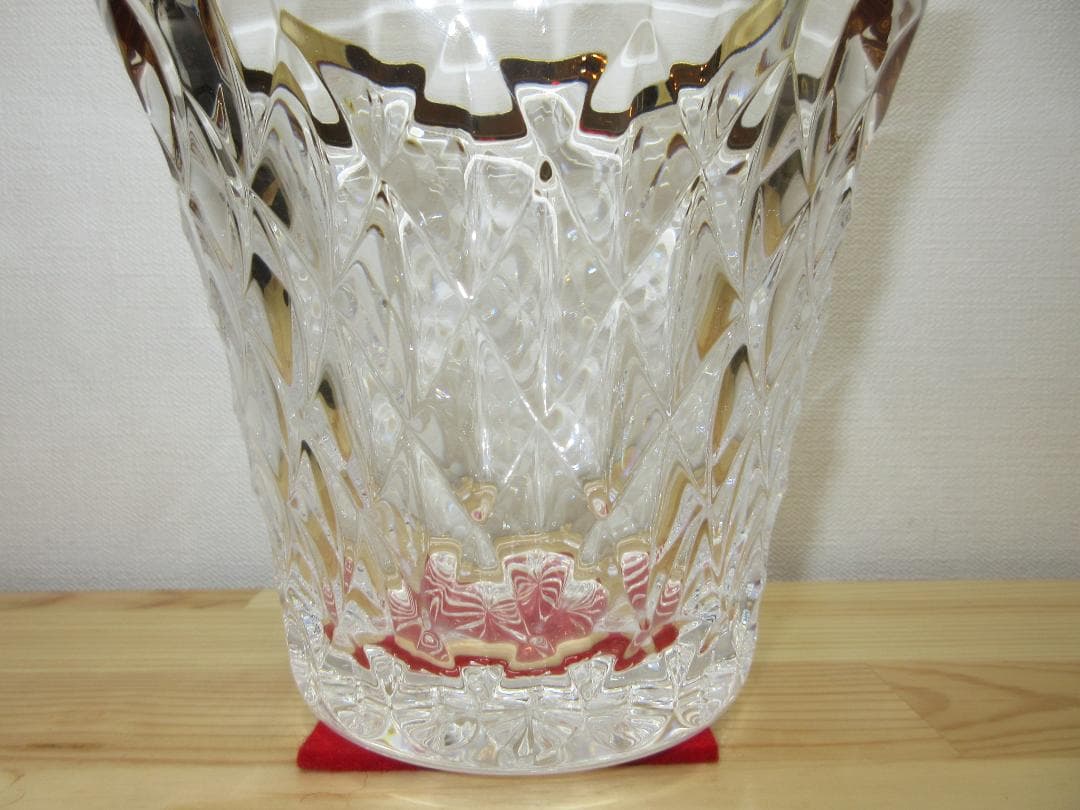 送料込【逢絢亭・新品】茶道具 水指 義山 クリスタル 金縁末広 大中繁明 共箱