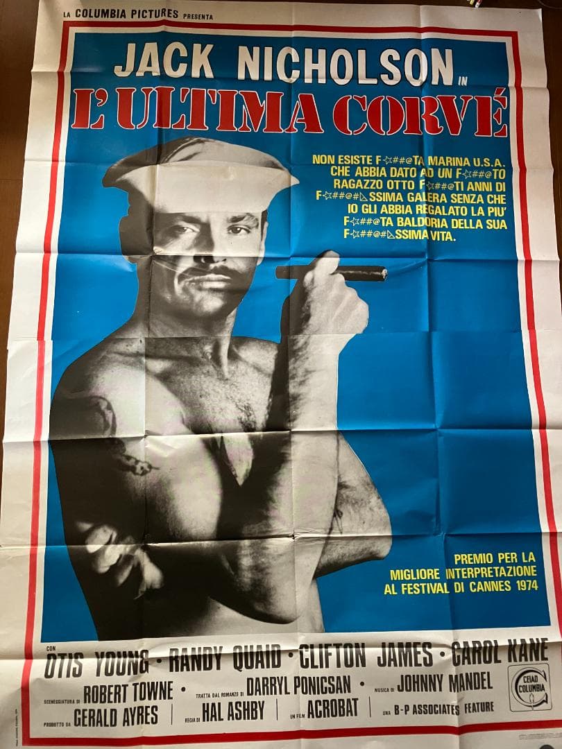 1974’ｓイタリア版 超特大！「さらば冬のかもめ」ジャックニコルソン ポスター