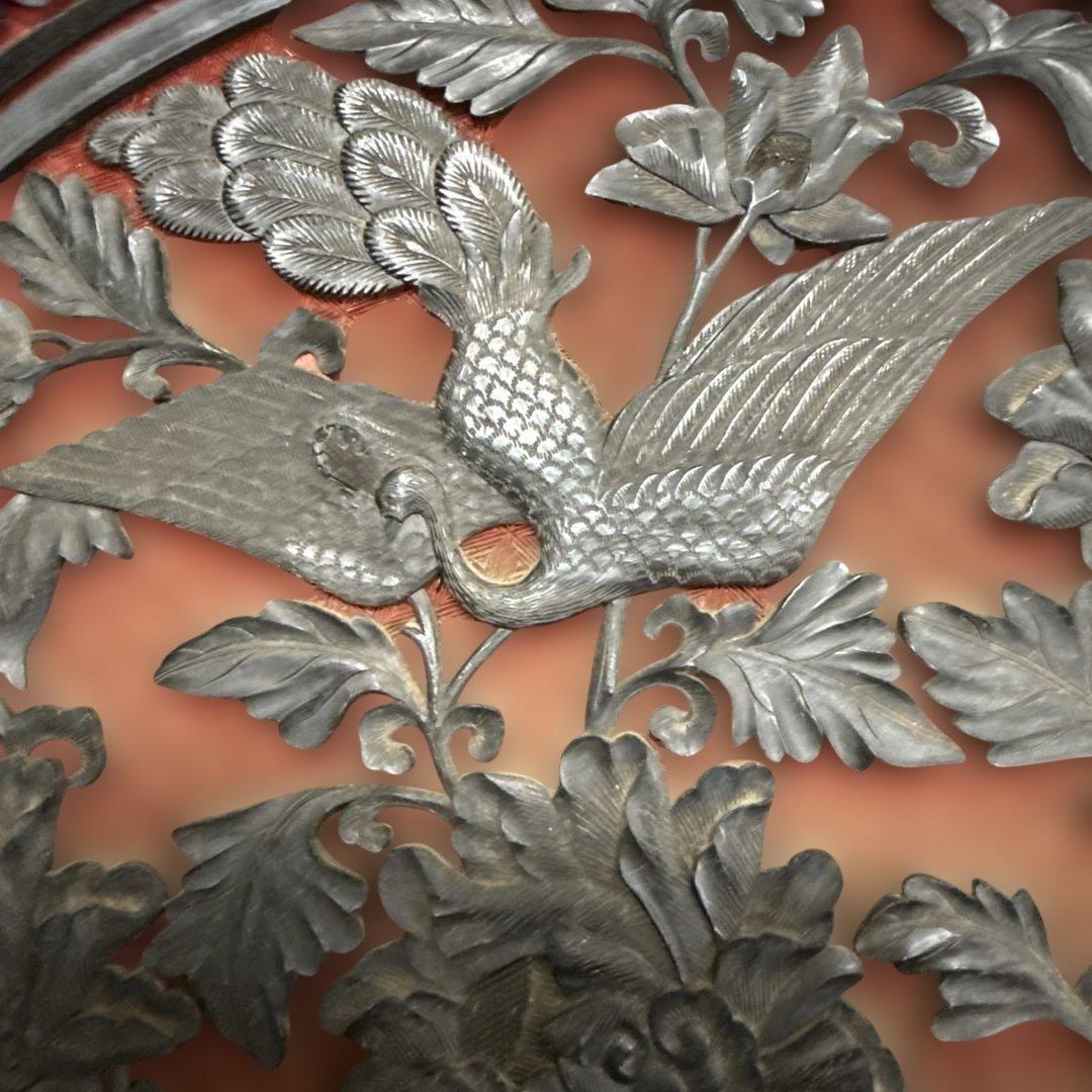 オ*ゲ様 唐物彫漆　皿盆