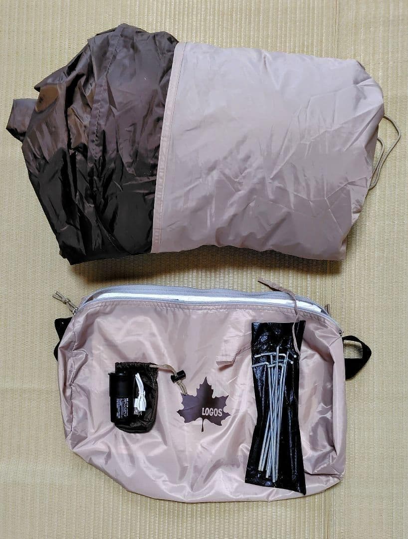 オートエアマジックドームDUO LOGOS 電動ポンプ内蔵 エアーテント