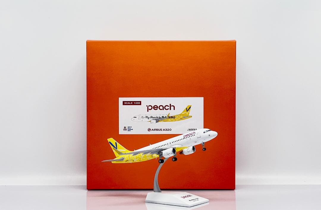 航空機・ヘリコプター Peach A320 JA08VA 1/200