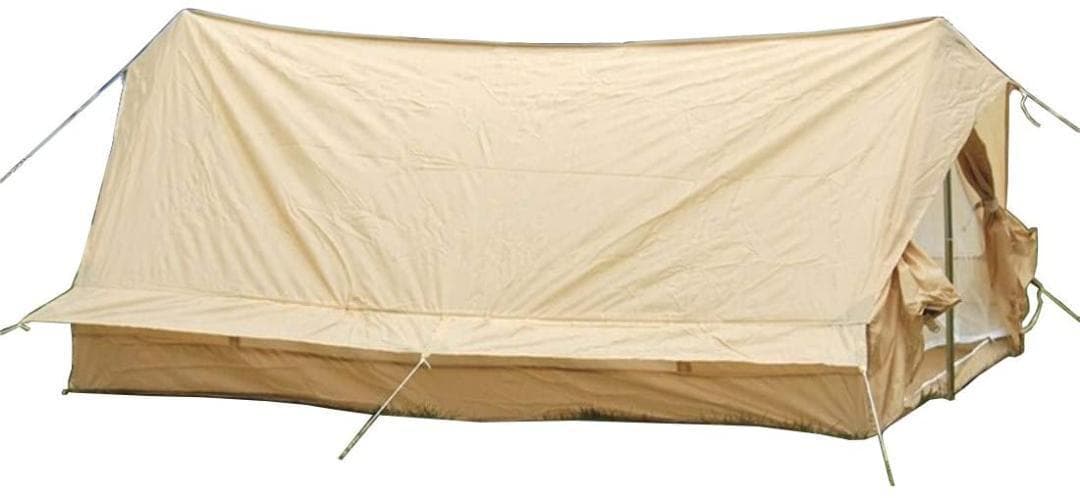 フランス軍 テント 2人用 放出品 カーキ 軍幕 パップテント ミリタリー