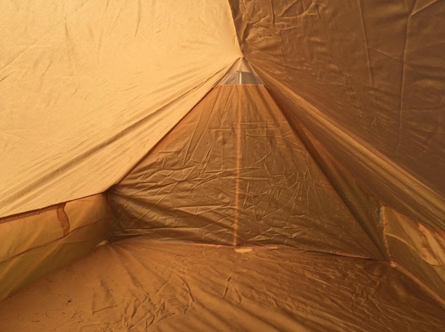 フランス軍 テント 2人用 放出品 カーキ 軍幕 パップテント ミリタリー