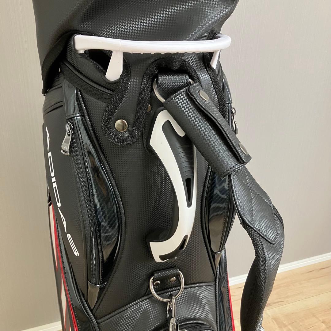 k0208 ADIDAS ゴルフ キャディバッグ ブラック