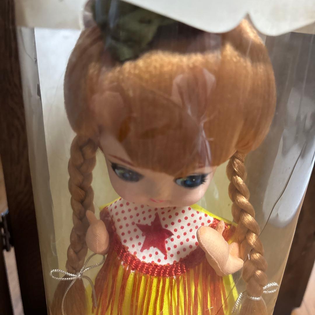 昭和 レトロ ポーズ人形 アンティーク ドール ロングヘア 女の子 飾り ケース