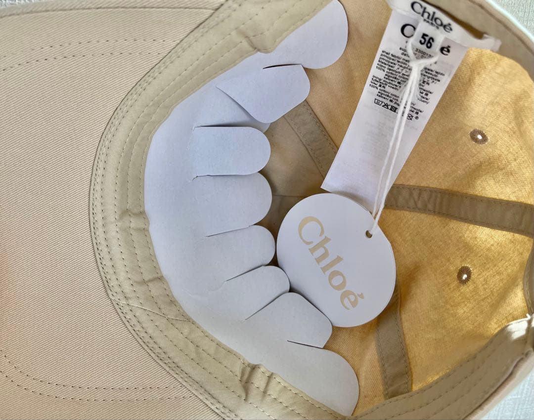 ⭐️新品未使用⭐️Chloé ベージュ キャップ　サイズ56