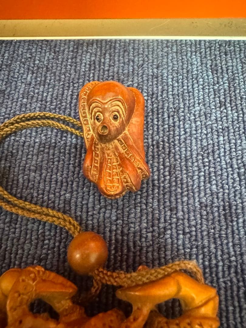 1689  蟹印籠　根付　時代物