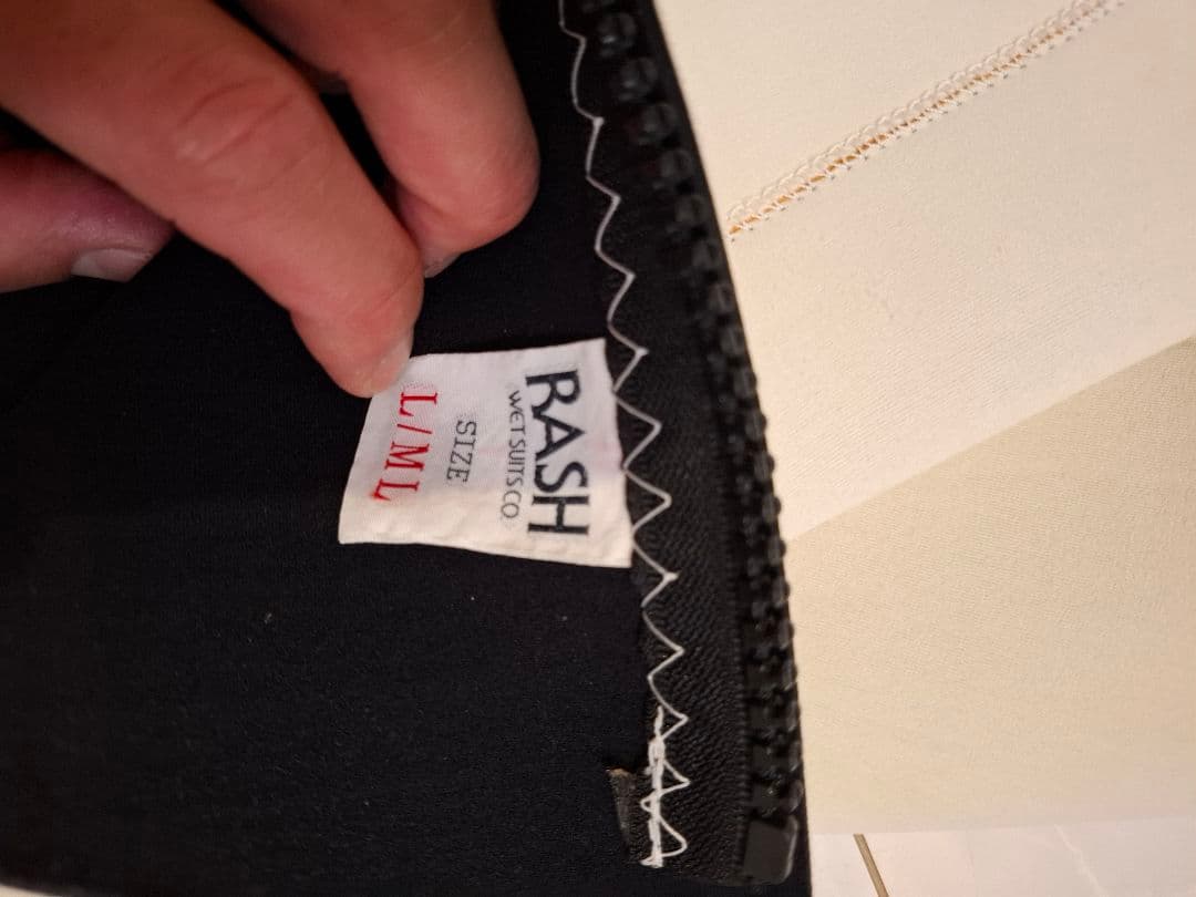 RASH タッパーウェットスーツ L/ML ホワイト・ブラック