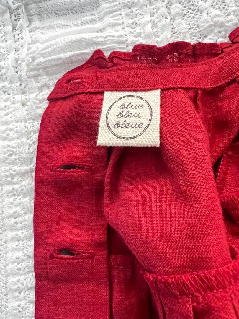 blue bleu bleue ⭐︎ フレンチギャザーブラウス　美品