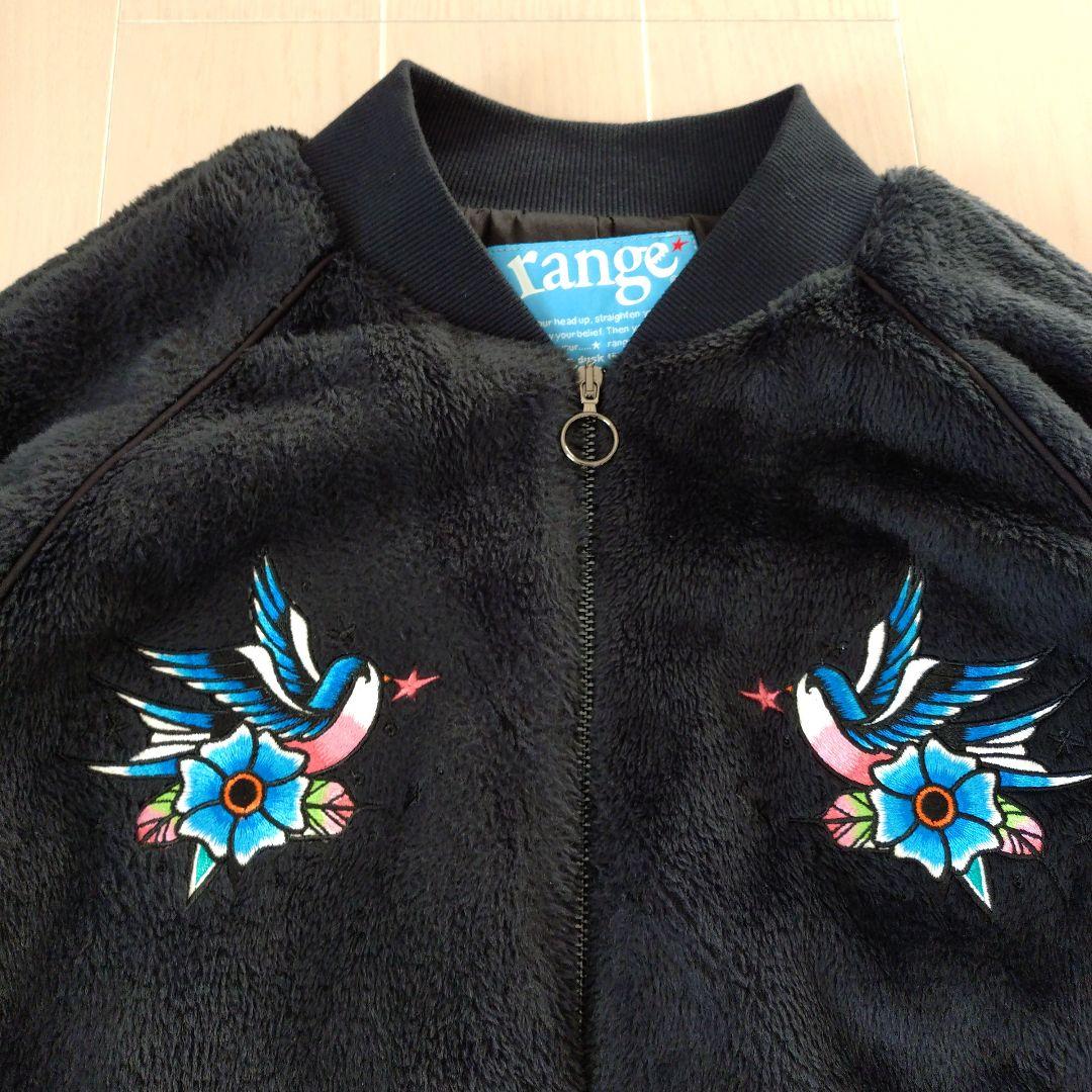 range フリースジャップアップ　ブラック　Lsize　jesse着用モデル