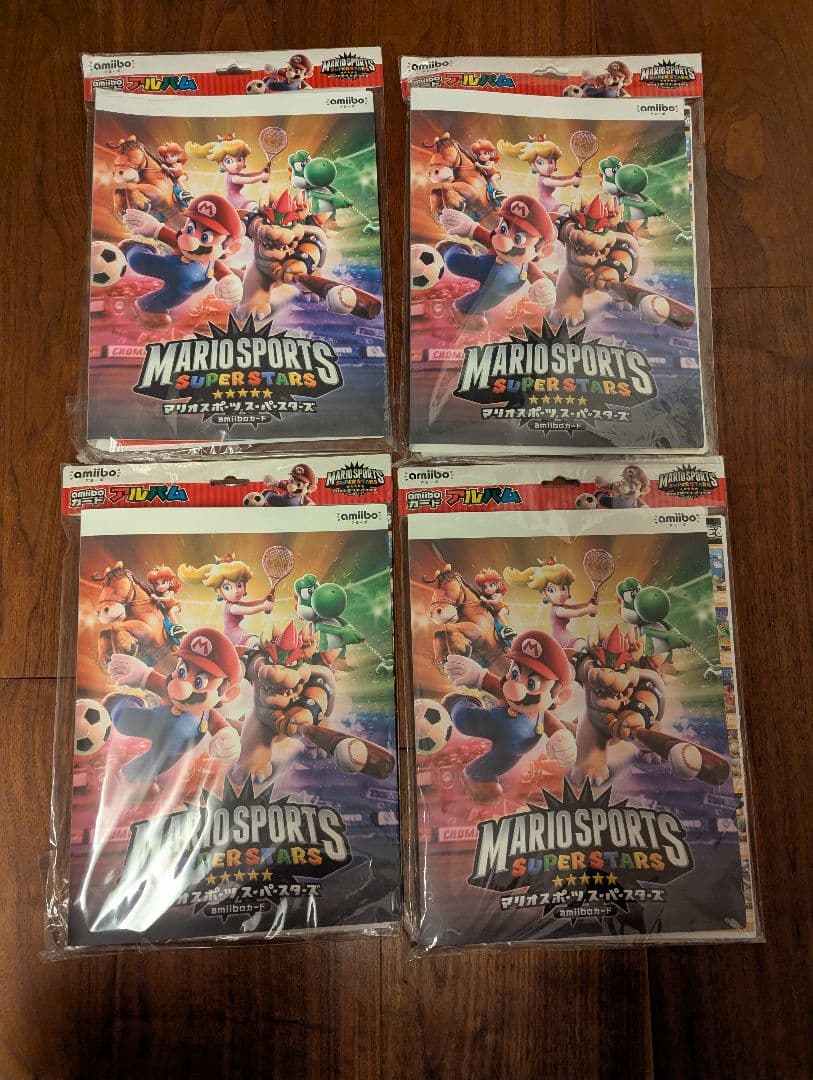 amiiboカードアルバム マリオスポーツスーパースターズ　新品未開封　4冊