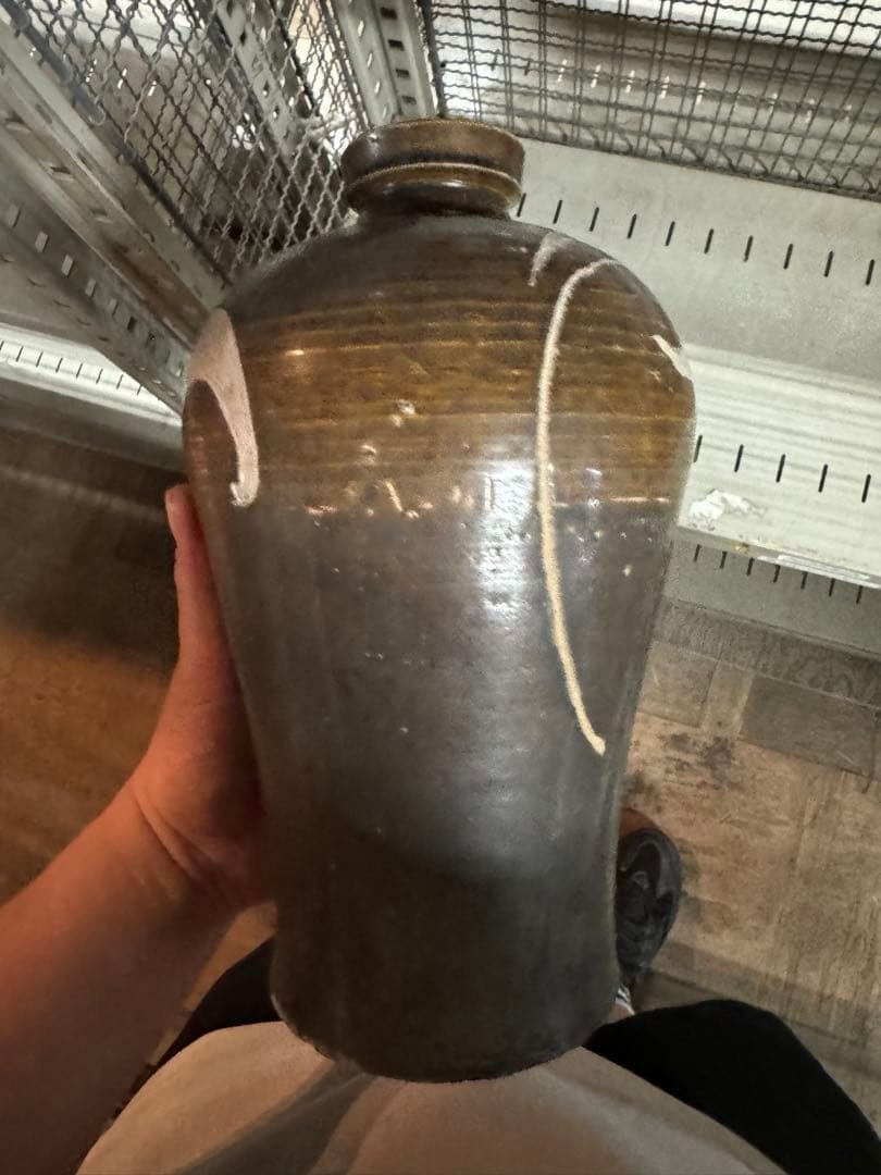 ‼️ダルマになりました‼️リサイクルFORT‼️唐物買取6/7⑧‼️中国の黒釉花瓶