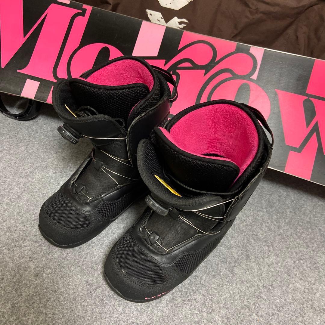 ★ メンテ済　スノボセット　板144cm ブーツ24.5~ 25cm ケース付