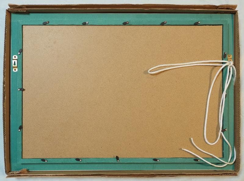 風景画　東山魁夷　聖夜　M10　額付き　手描き　肉筆