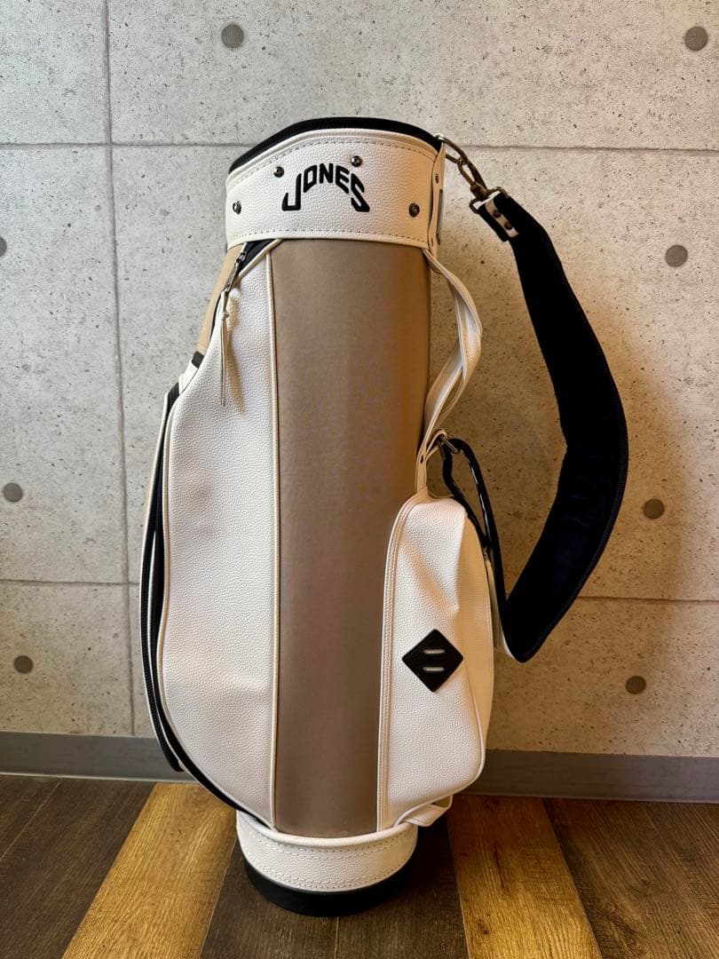JONES RIDER キャディバッグ ホワイト・ベージュ