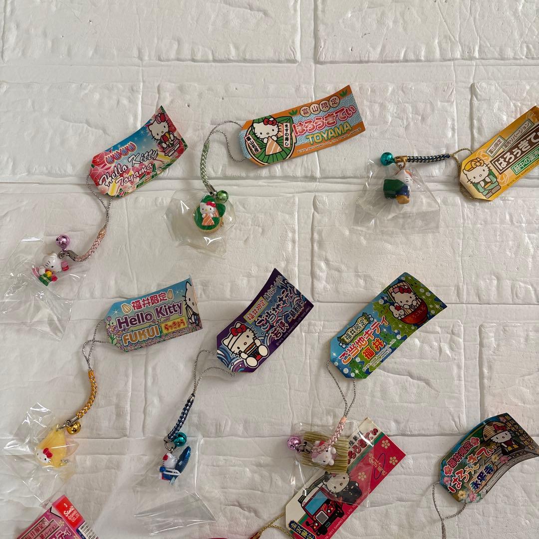 ご当地キティ ストラップセット 北陸富山福井限定 13個セット バラ売り不可