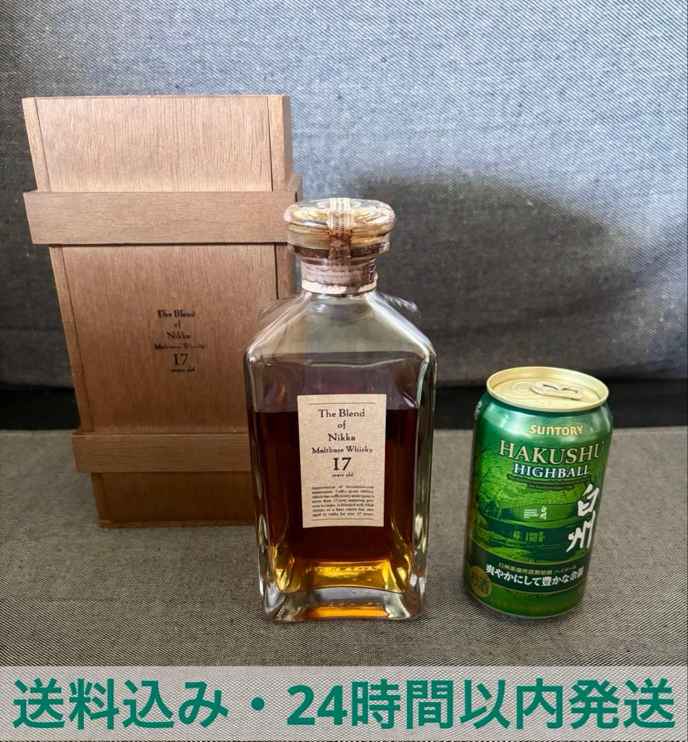 ニッカウヰスキー　ブレンドオブニッカ17年　特級　ウイスキー古酒　箱付き未開封