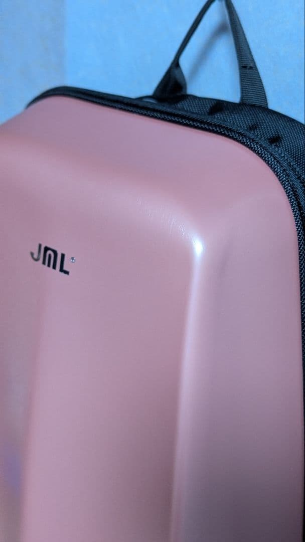 JML バイオリンケース　シェル構造バックパック型　マットピンクカラー