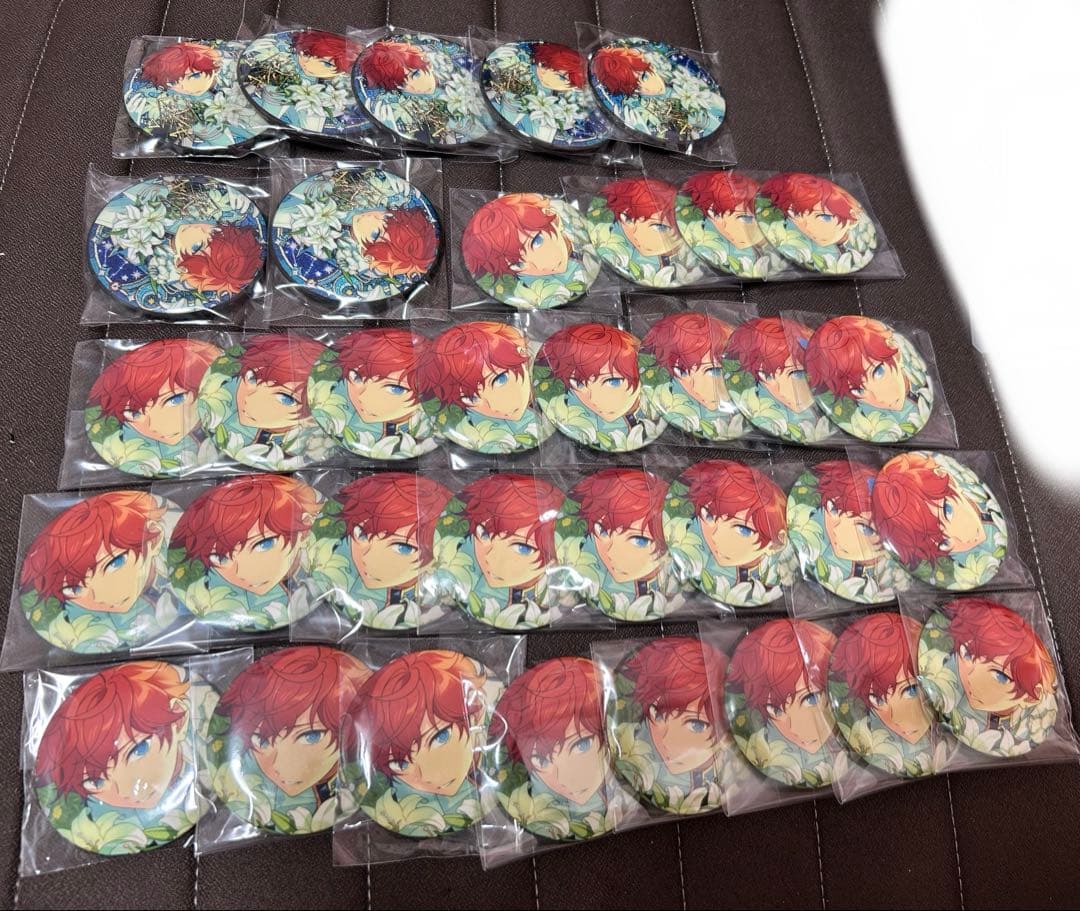 天城一彩 ホワイトリリー 缶バッジセット 開花後