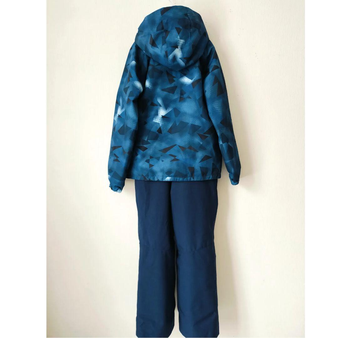 極美品 PHENIX フェニックス スキーウェア 上下150 幾何学 ネイビー