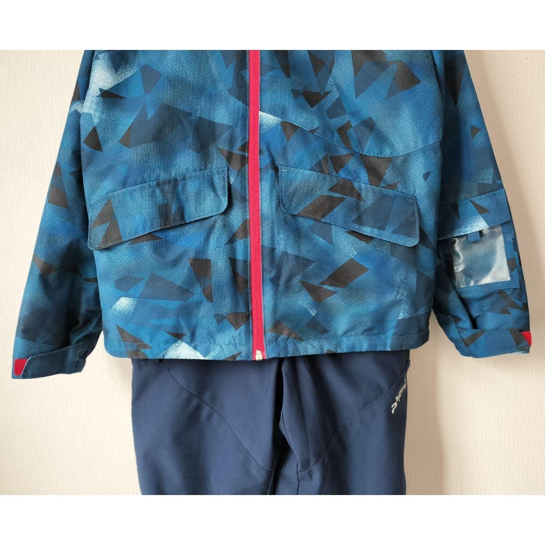 極美品 PHENIX フェニックス スキーウェア 上下150 幾何学 ネイビー