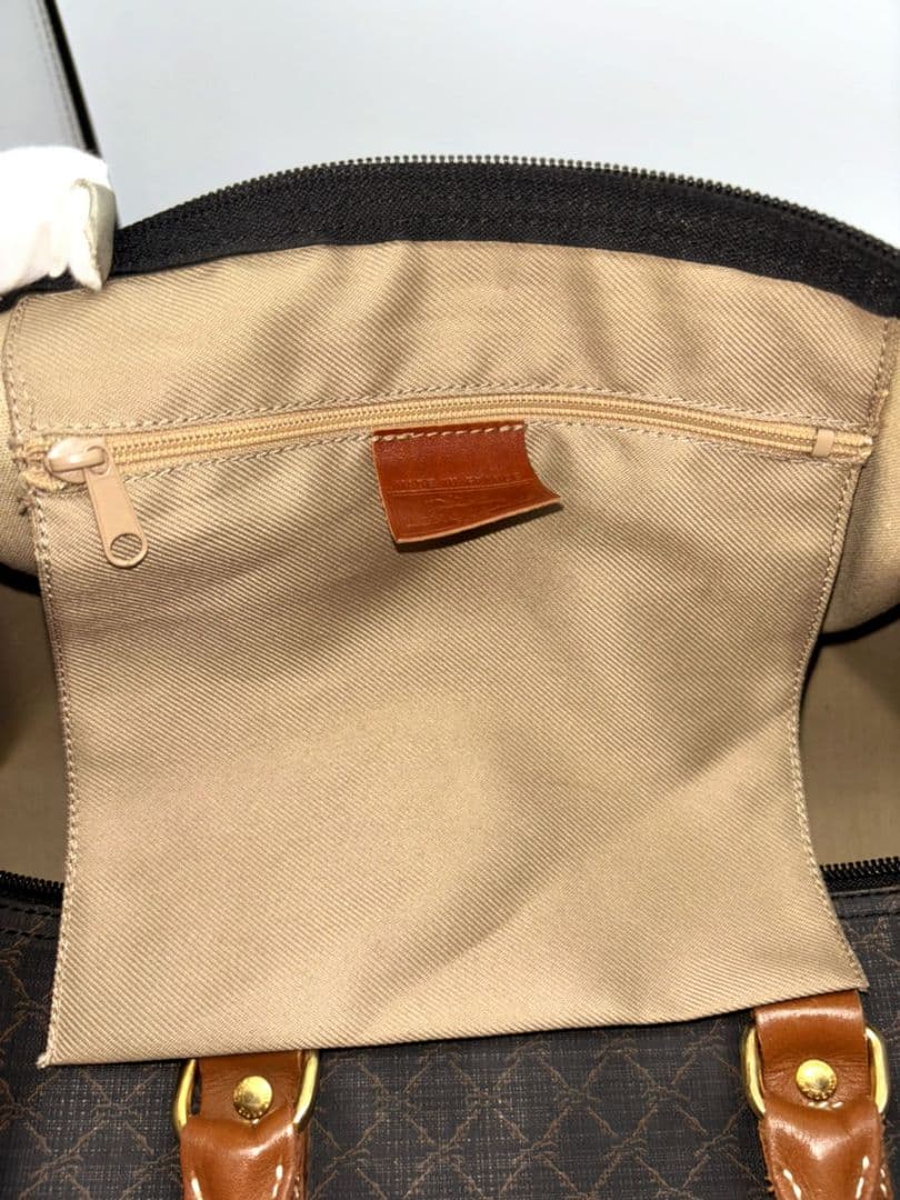 【美品】LONGCHAMP　ロンシャン　ボストンバッグ　トラベルバッグ　総柄