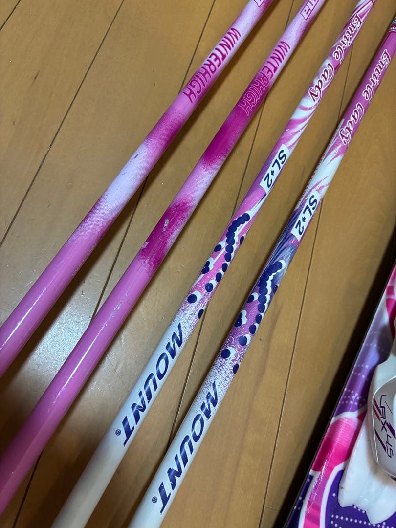 超美品スキーセット板137cm靴23.5か24cm 130〜152cmくらいの方