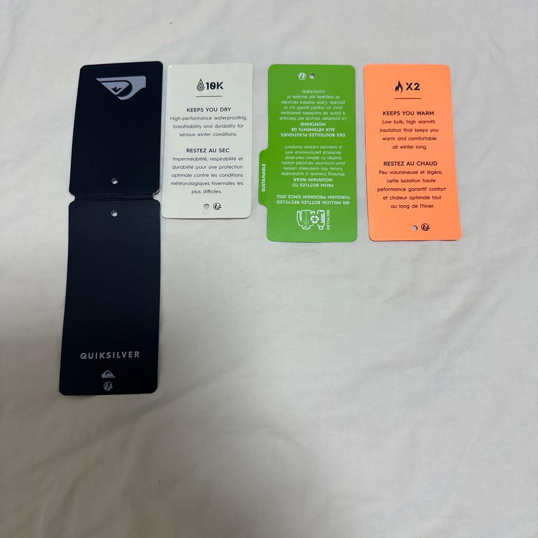 Quiksilver スノーウェア 140 青上下