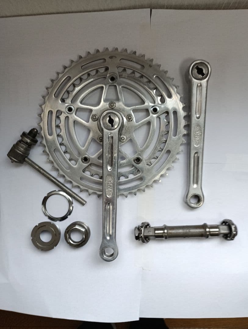 ビンテージ商品　 ストロングライトライト　クランクセット 50T 38T 工具付