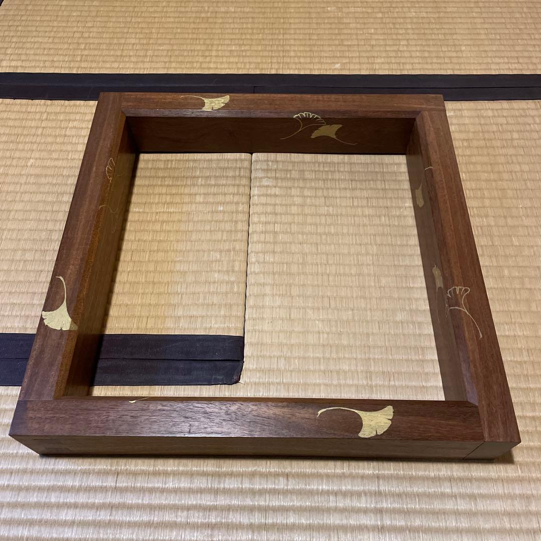 「淡々斎好」「銀杏蒔絵」『本桑炉縁』日展作家【福田 慶造】の作品です。茶道具