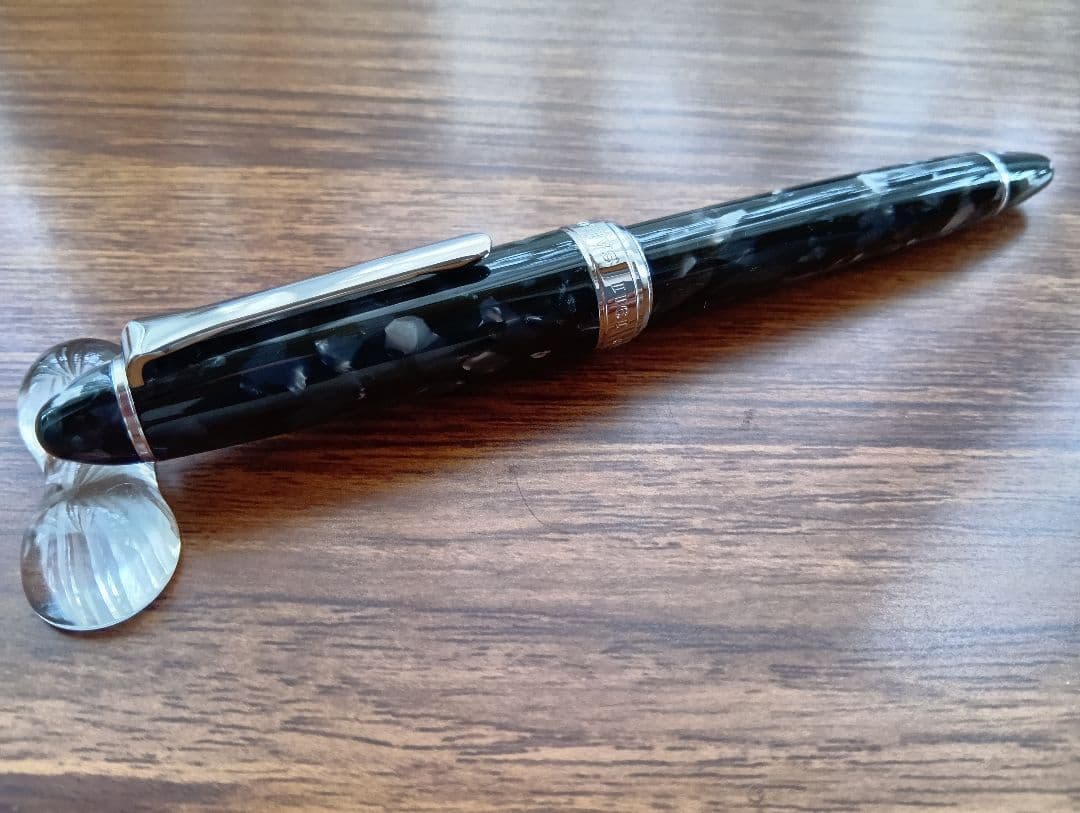 セーラー万年筆 プロフィットスタンダード モザイク 銀 ブラック 14K 中細字